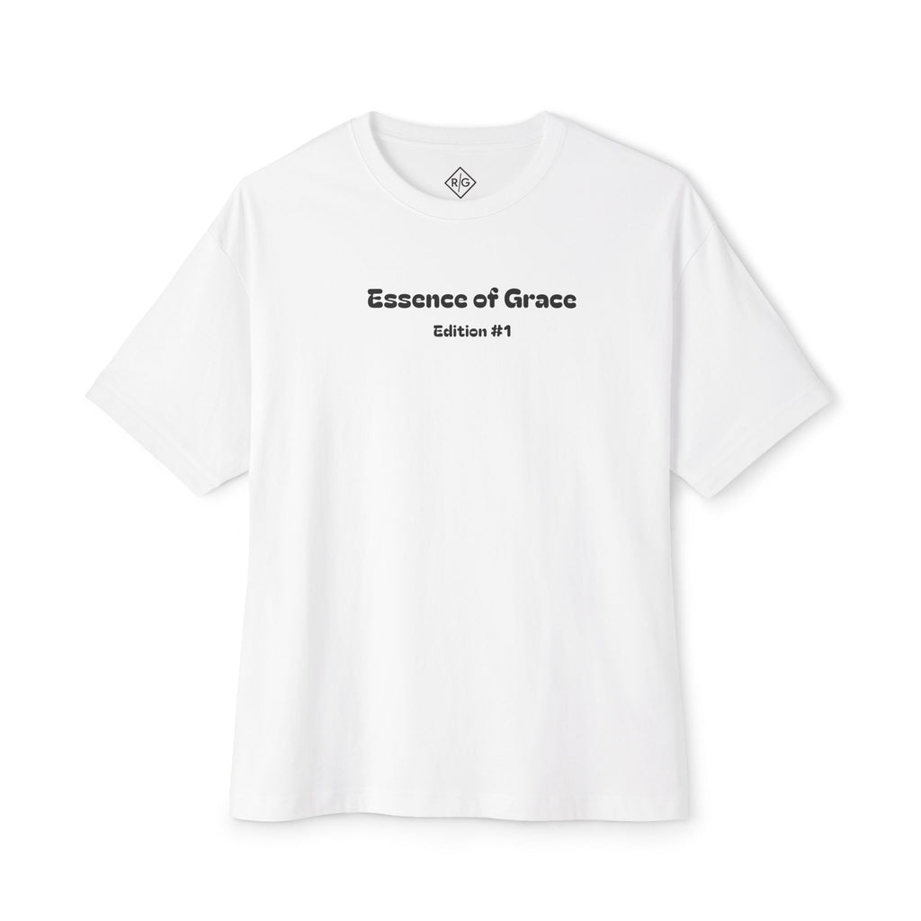 Essence of Grace Tee | Minimal Logo Boxy T-Shirt