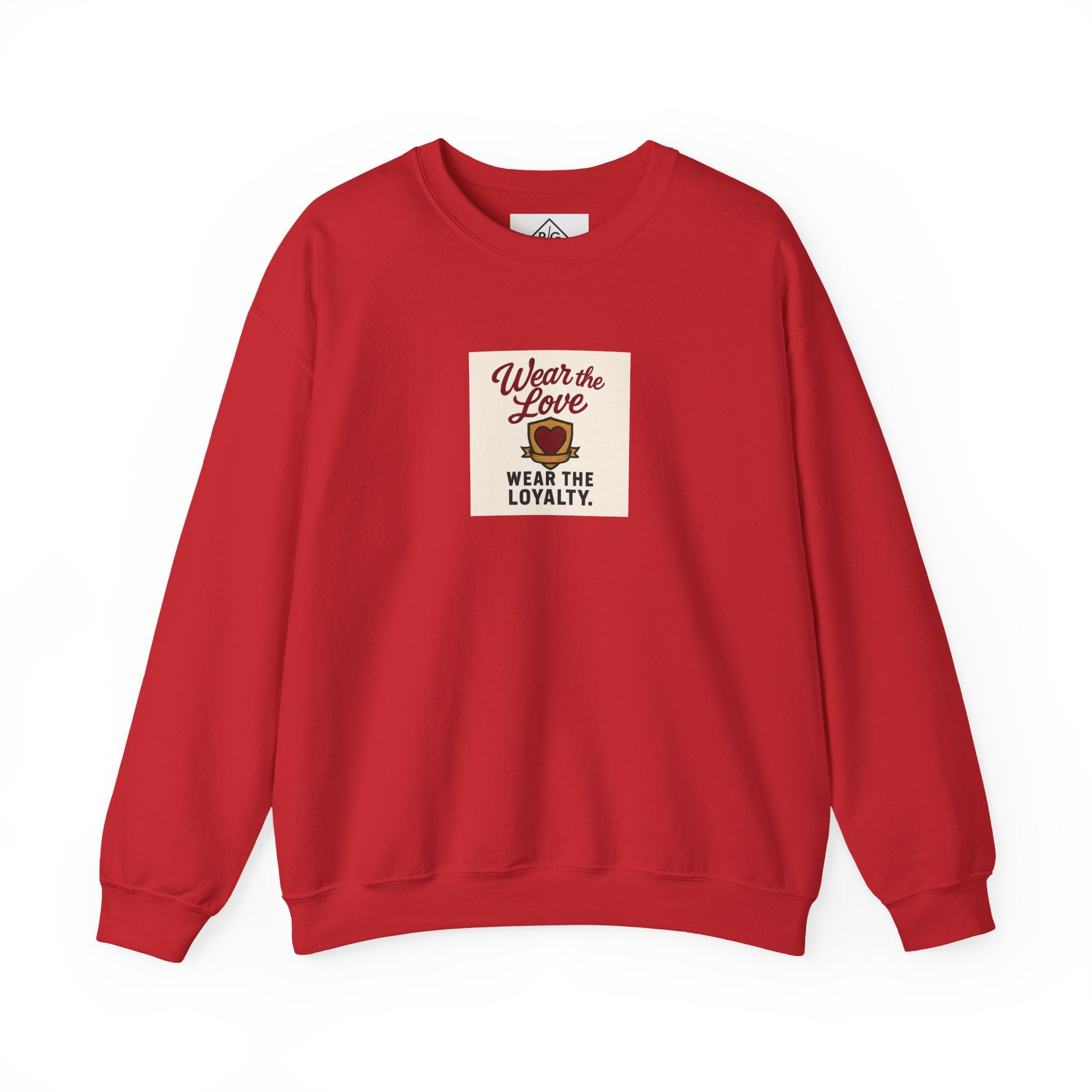 Crewneck Sweatshirt "Wear the Love — Wear the Loyalty" Retro Graphic
