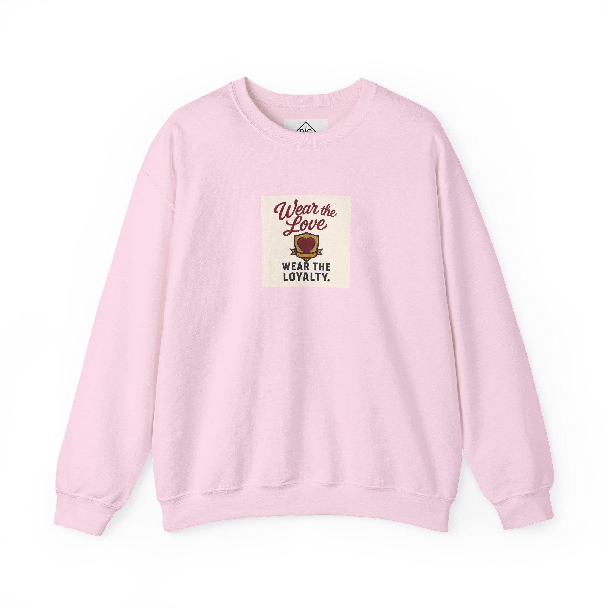 Crewneck Sweatshirt "Wear the Love — Wear the Loyalty" Retro Graphic