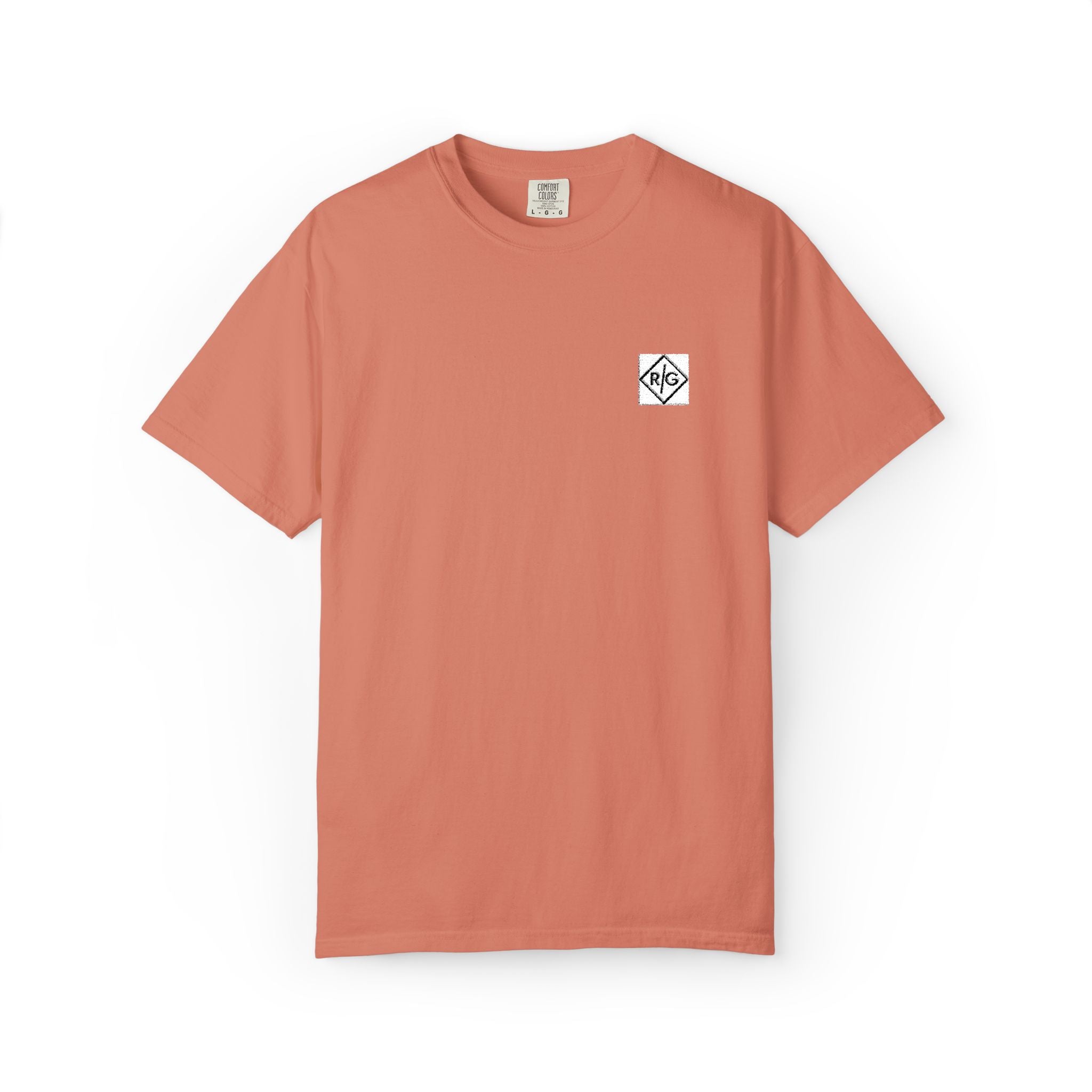 Minimal Geometric Heart Chest T-Shirt | Small Line Art Logo
