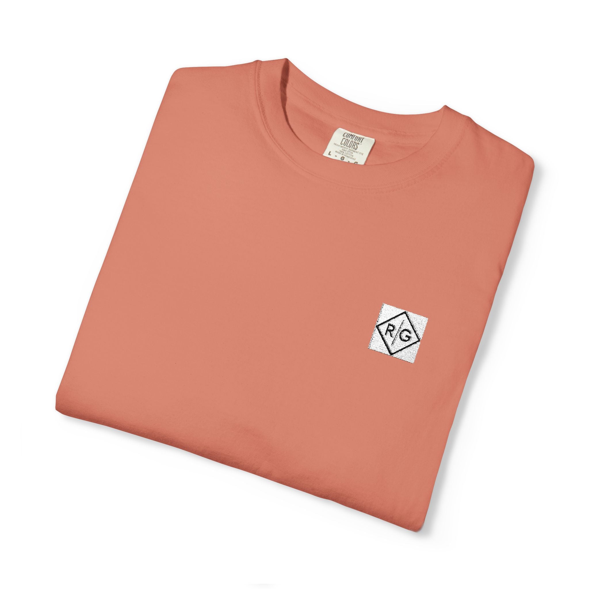 Minimal Geometric Heart Chest T-Shirt | Small Line Art Logo