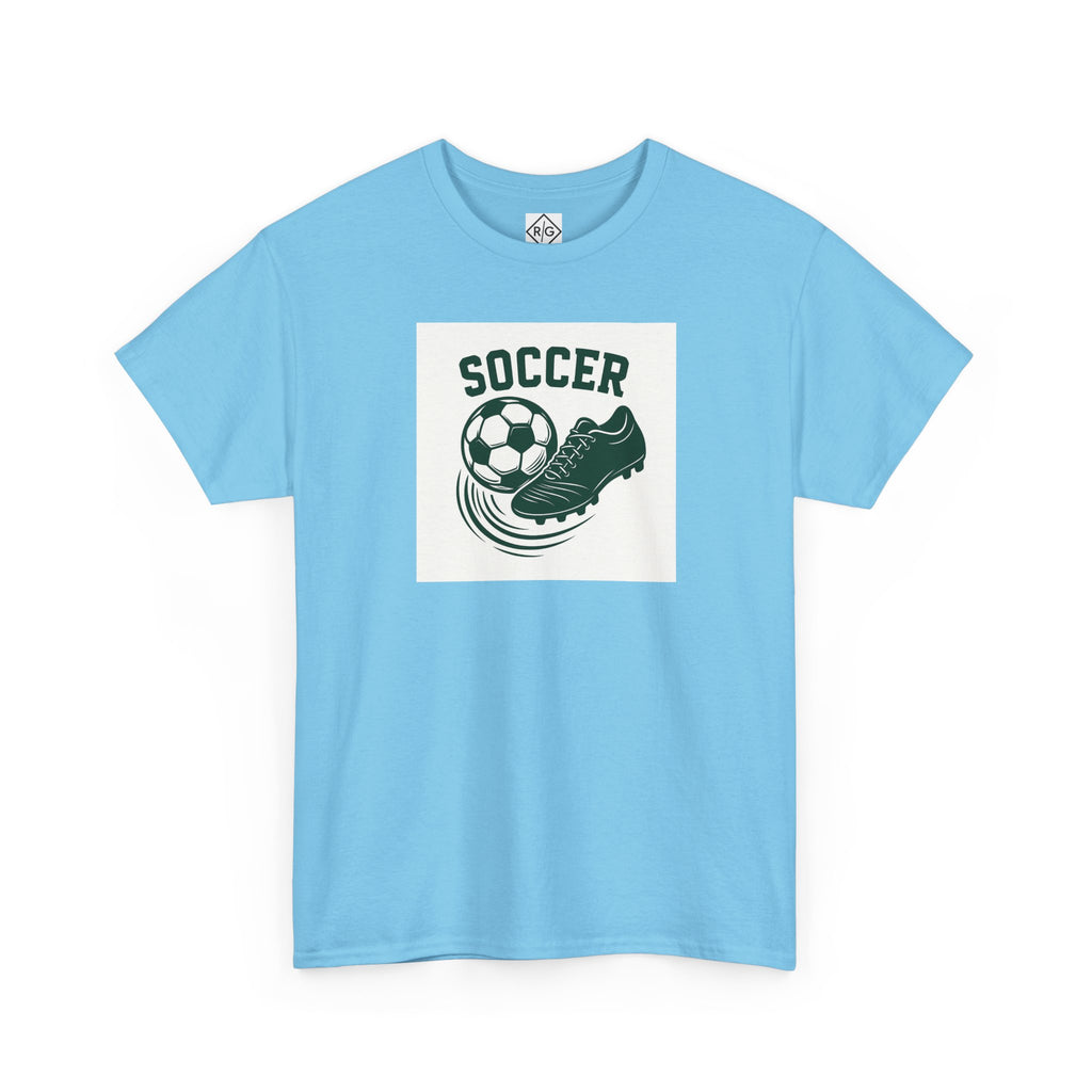 Soccer Ball and Cleat Tee | Vintage Team Logo T-Shirt, Athletic Sports Shirt