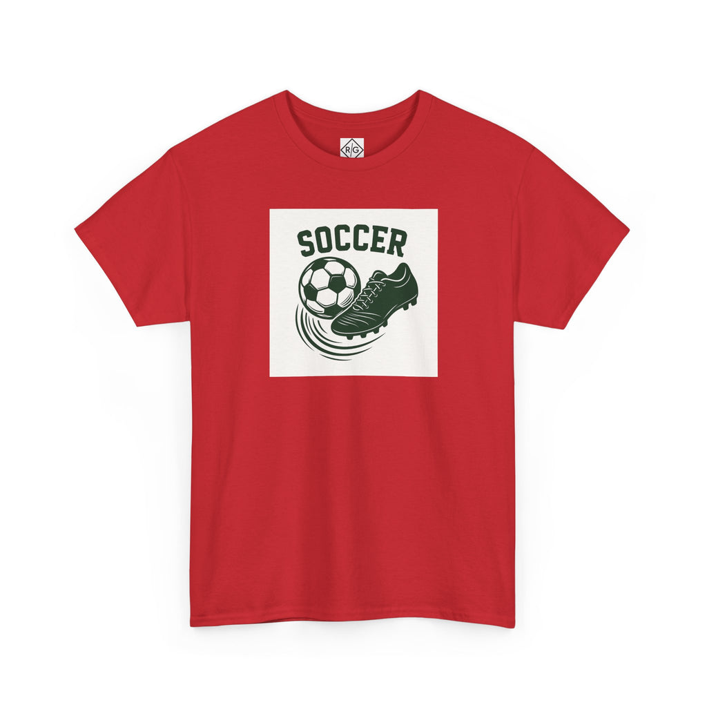 Soccer Ball and Cleat Tee | Vintage Team Logo T-Shirt, Athletic Sports Shirt