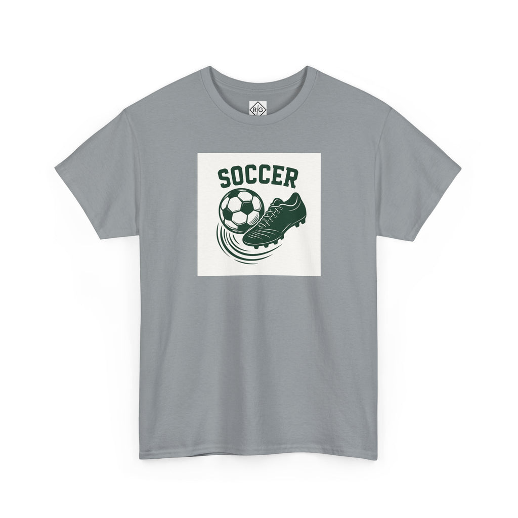 Soccer Ball and Cleat Tee | Vintage Team Logo T-Shirt, Athletic Sports Shirt