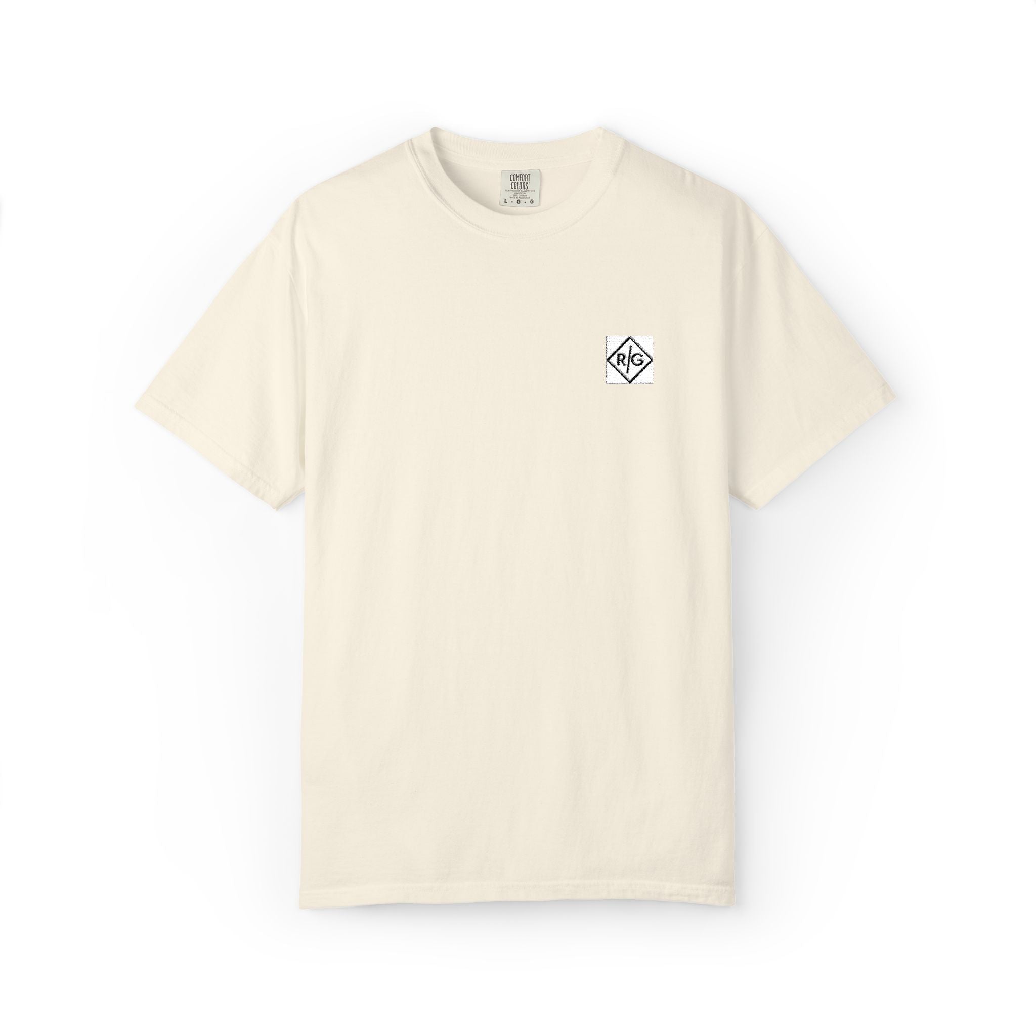 Minimal Geometric Heart Chest T-Shirt | Small Line Art Logo