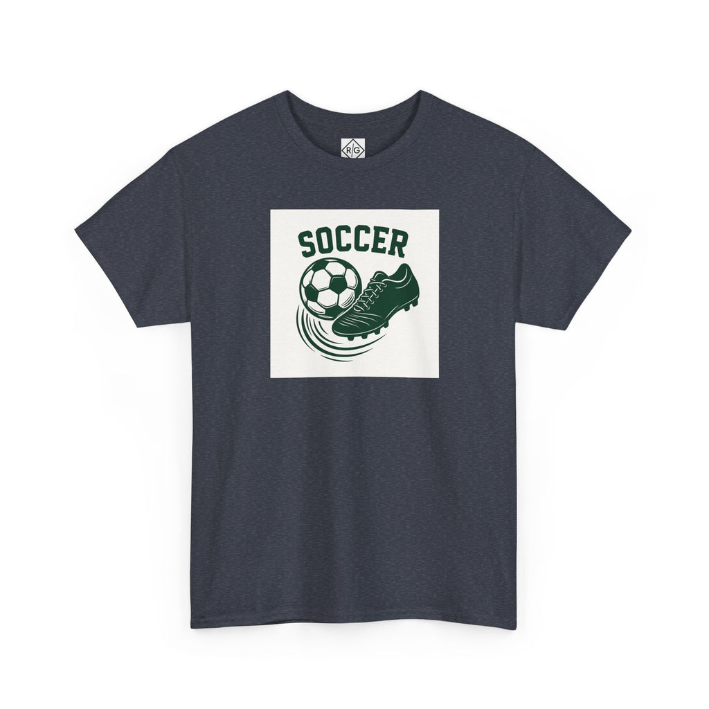 Soccer Ball and Cleat Tee | Vintage Team Logo T-Shirt, Athletic Sports Shirt