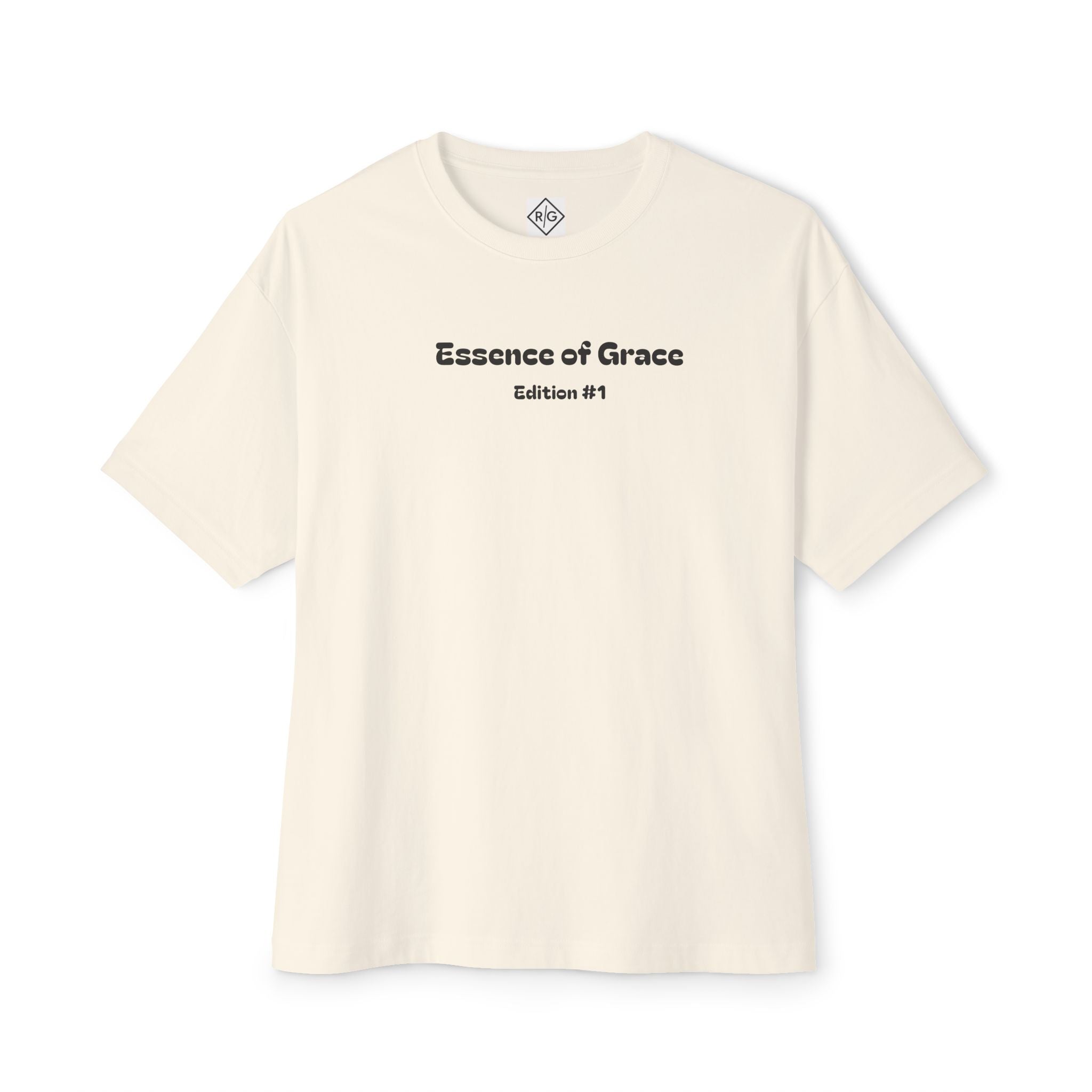 Essence of Grace Tee | Minimal Logo Boxy T-Shirt
